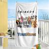 Bluey Customized Name Beach Towel Super Soft & Absorbent Suitable for Swimming Gym Camping Yoga Vacation