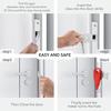 NAIERDI Portable Door Lock Safety Latch Metal Lock Anti Theft Security Lock Great for Travel Dormitory,Airbnb,Hotel,Home, Motel