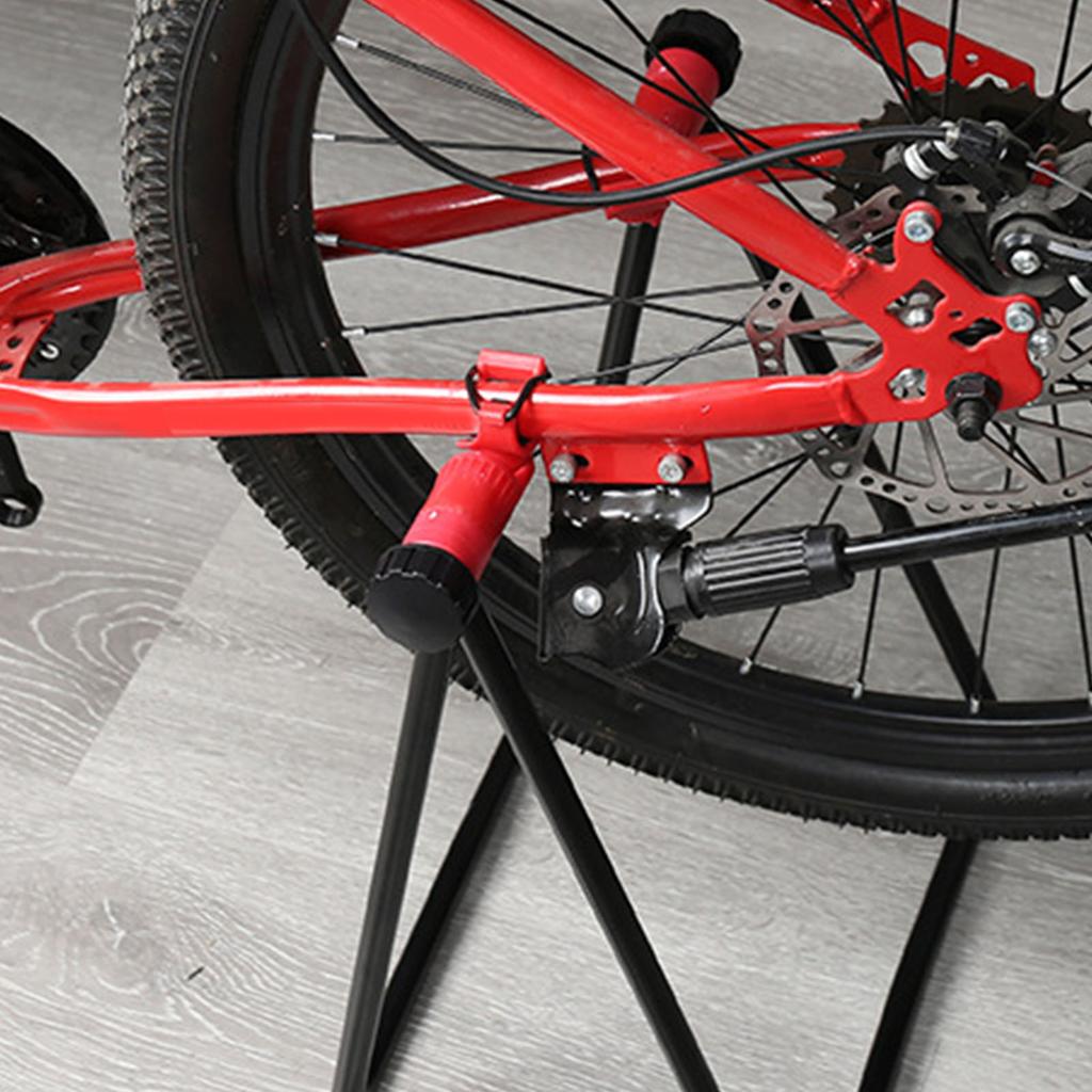 Folding Parking Rack U Shaped Aluminum Alloy PVC Strong Bearing Capacity Floor Vertical Bracket