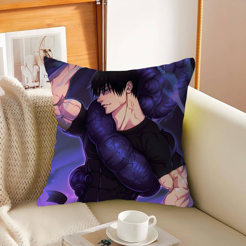 F-Fushiguro Toji Cushion Cover Pillowcase Upholstery Sofa Throw Pillow Home Decor Pillowcas
