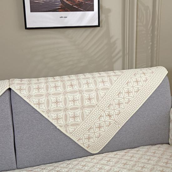Cotton Simple Modern Sofa Cushion Four Seasons Universal Fabric Non-slip Cotton Embroidered Sofa Cushion