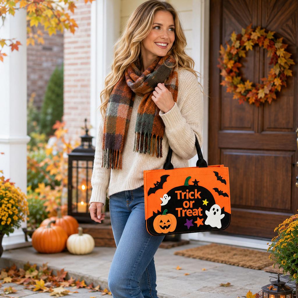 Halloween or Bags for Kids - Candy Bag for Party Favors and Holiday Decorations