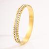 Titanium Steel Non-fading  Women's Light Luxury Personalized Design Gold  Fashion Trend Jingle 