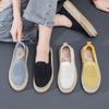 Womens Flat Slip On Canvas Summer Strap Loafers  Ladies Casual Comfort Shoes Female Sneakers for Women Platform Loafers