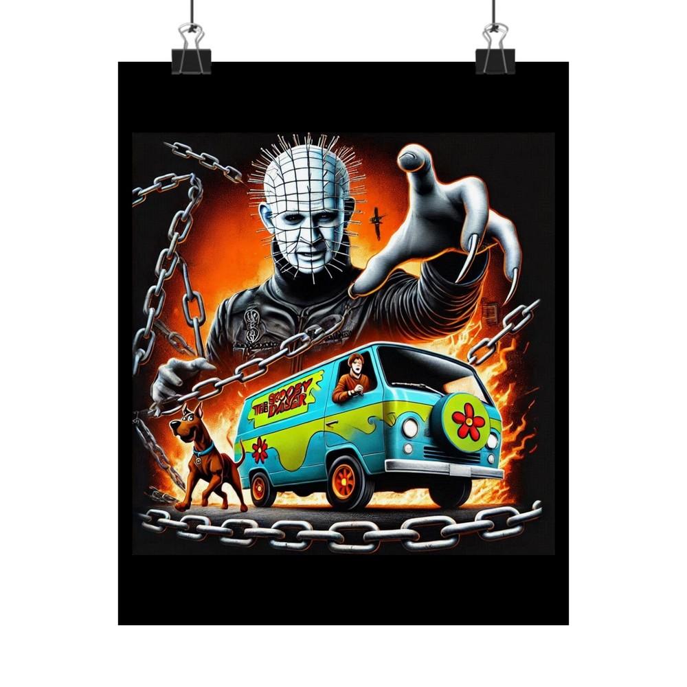 Pinhead Meets Scooby-Doo Poster – Hellraiser Mystery Mashup