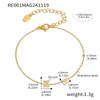Qiong Yao 26-Letter Zircon Inlaid Jewelry Set: Gold-Plated Titanium Steel Necklace, Bracelet, Ring, and Stud Earrings.