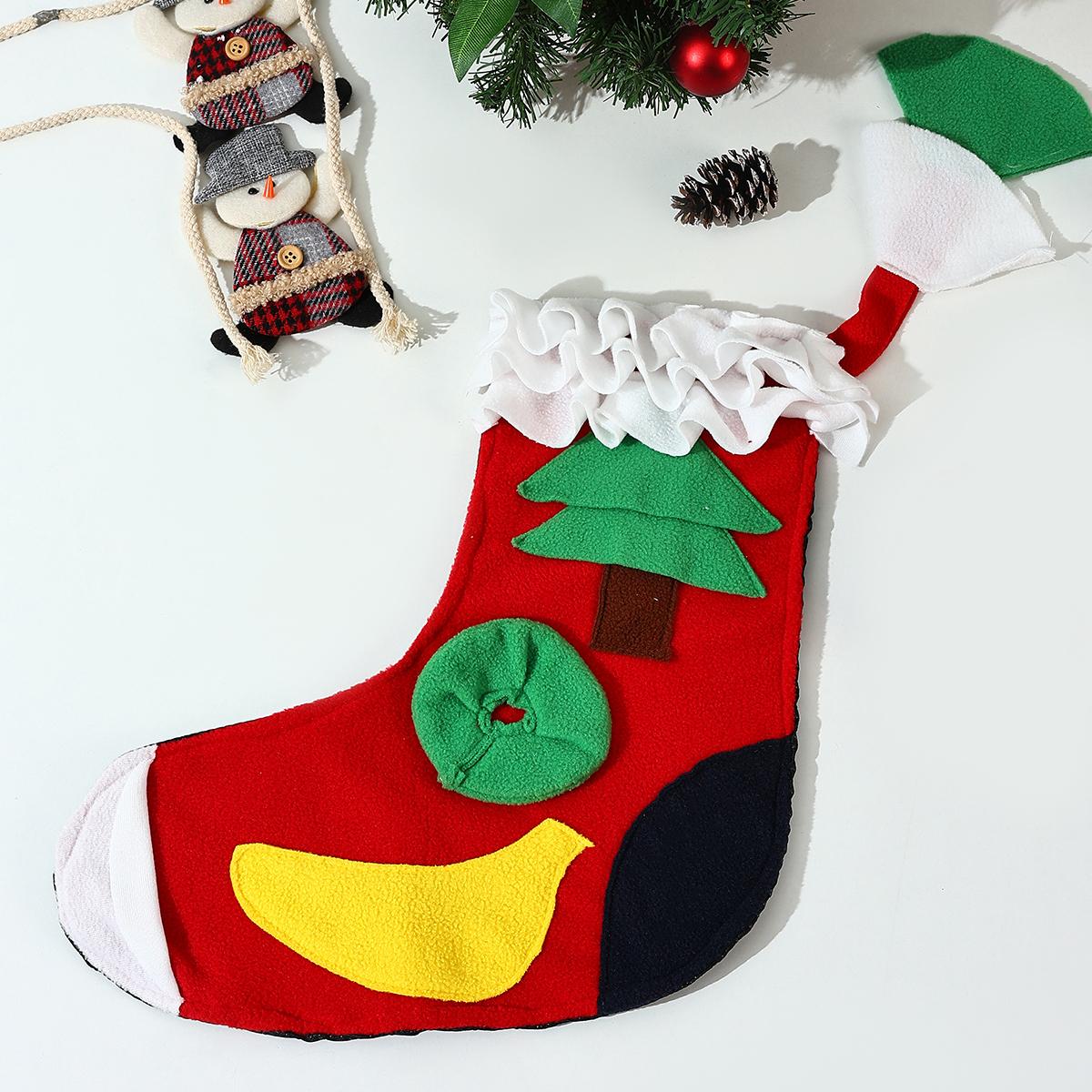 

Рождественские носки для домашних животных Подушка для поиска сокровищ, чтобы снять давление Тренировочное одеяло Подушечка для обнюхивания домашних животных