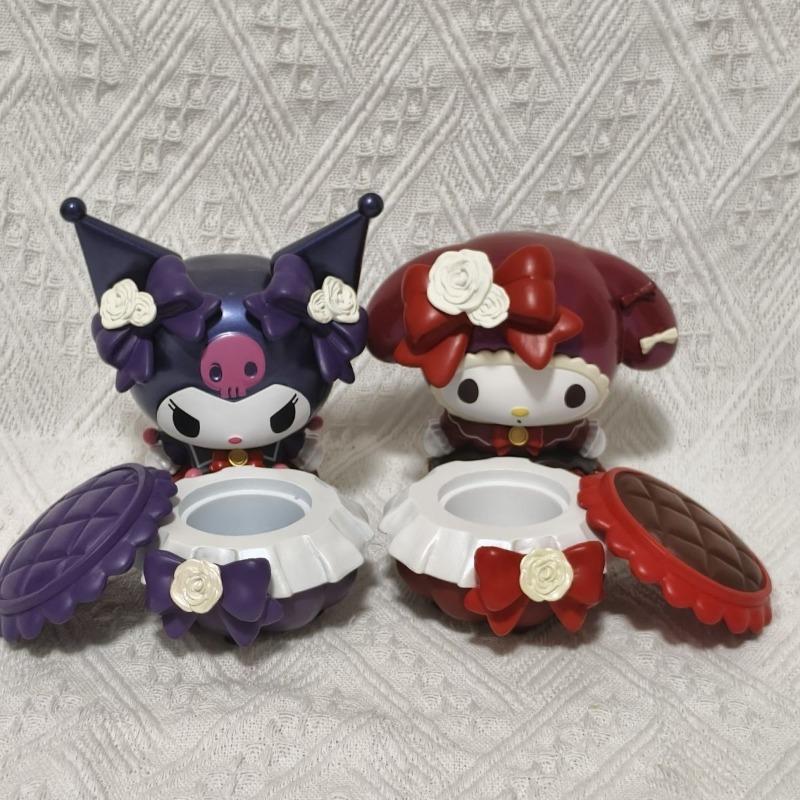 Best Seller  Botanical Rose Series - Kuromi & My Melody Large Collectible Figures | Premium Gifts for Her, Home/Eco Decor