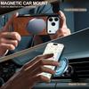 LC.IMEEKE For iPhone 17 Pro Magnetic Case Compatible with MagSafe Leather+TPU Back Cover