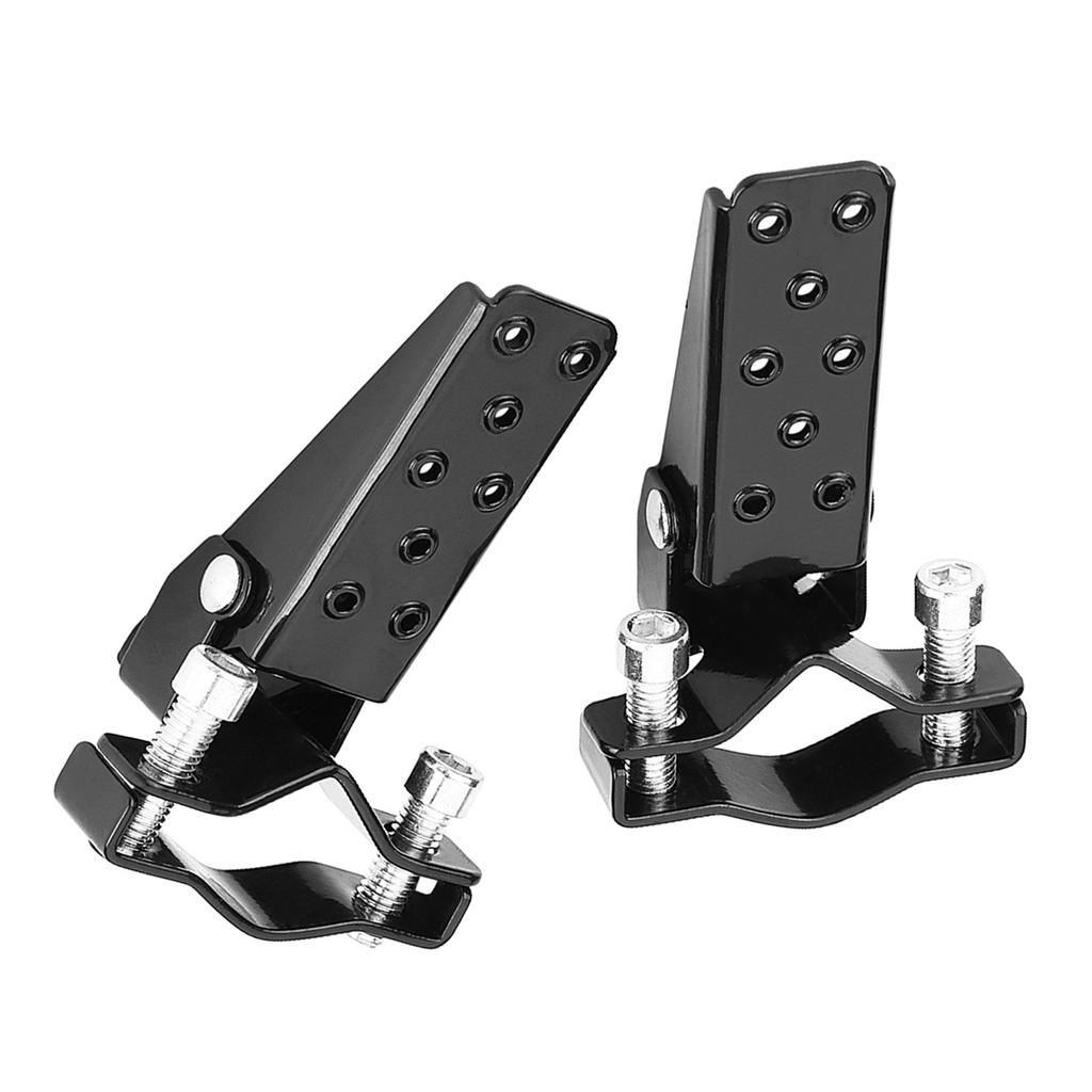 Black Stylish Metal Motorcycle Motorbike Frame Foot Pegs Rests Pedals Motorcycle Foot Rests Foot Rests Motorcycle Foot Peg
