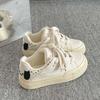 Casual board shoes women's shoes cute puppy bread shoes women's new spring and summer outer wear platform white shoes women
