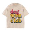 2026 Dog Mom Club Cute Jack Russell Terrier Print Vintage Washed T Shirt Casual Crew Neck Short Sleeve Pet Lover Women Streetwea