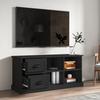VidaXL Meuble TV noir 102x35,5x47,5 cm bois d'ingénierie 816177