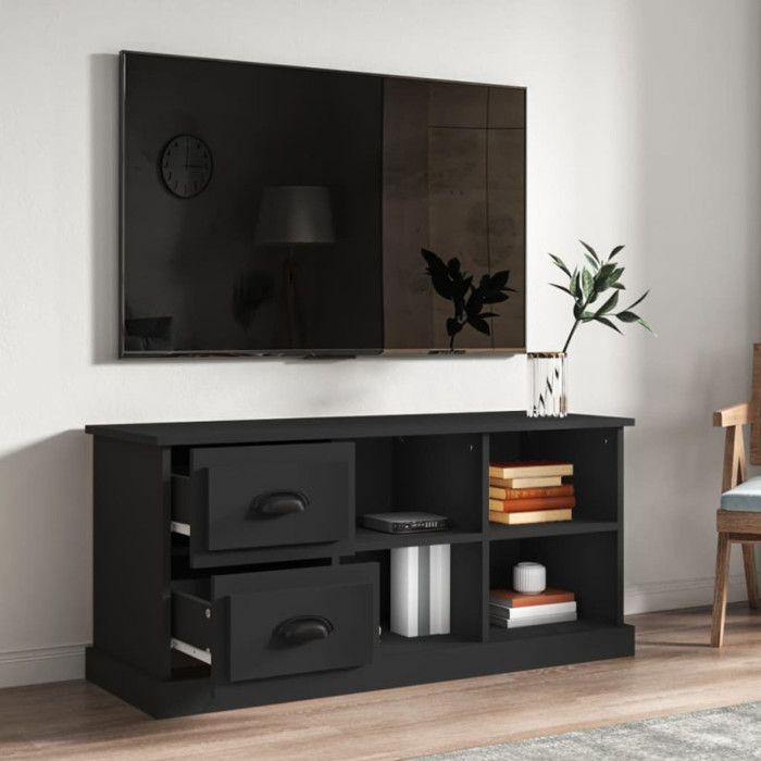 VidaXL TV Cabinet Black 102x35.5x47.5 Cm Engineered Wood 816177