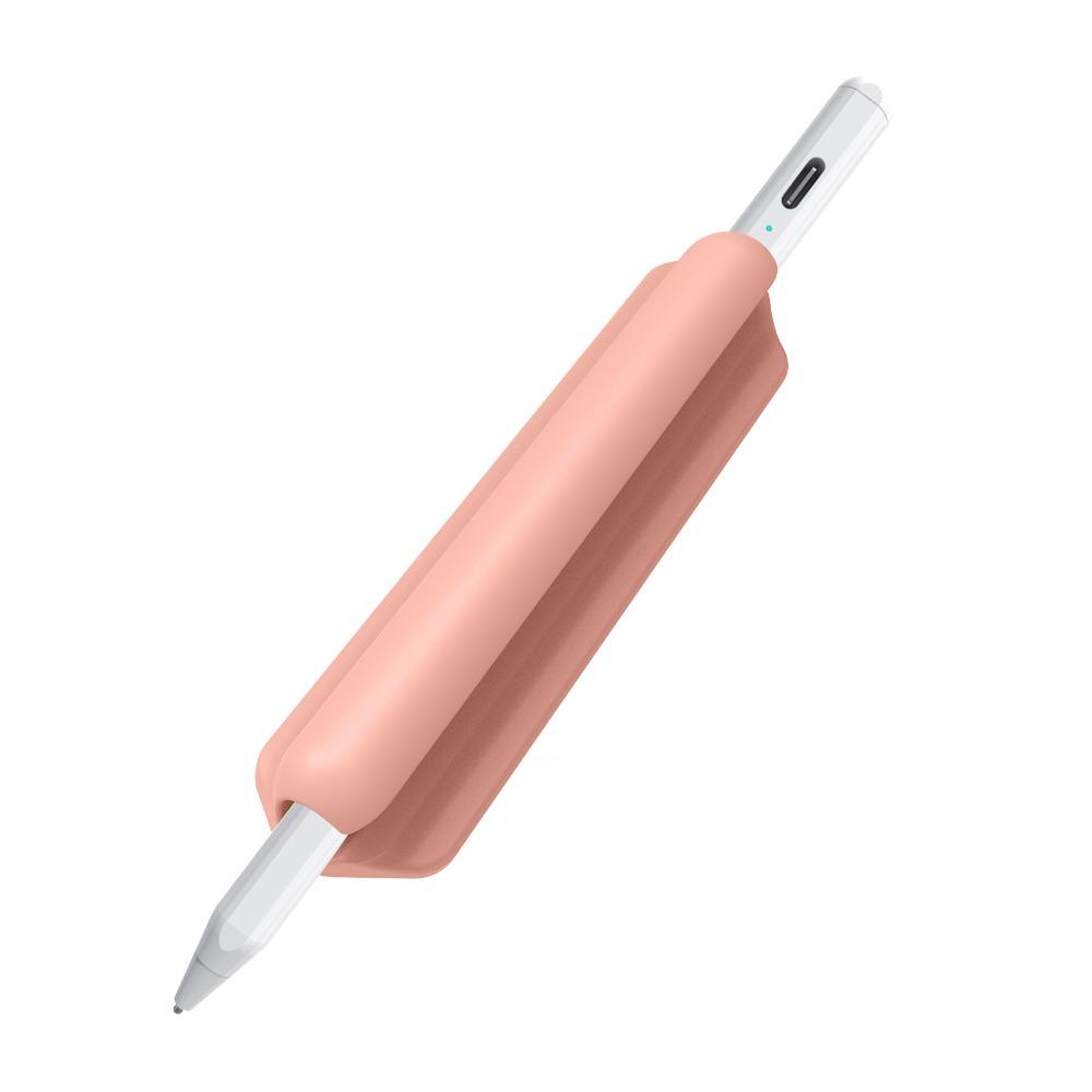 Portable Silicone Pencil Holder Self-Adhesive Flexible Tablet Stylus Pencil Case Multifunctional Solid Color Pen Clip