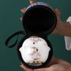 Jiangnan Woman Ceramic Travel Tea Set (One Pot, Three Cups)