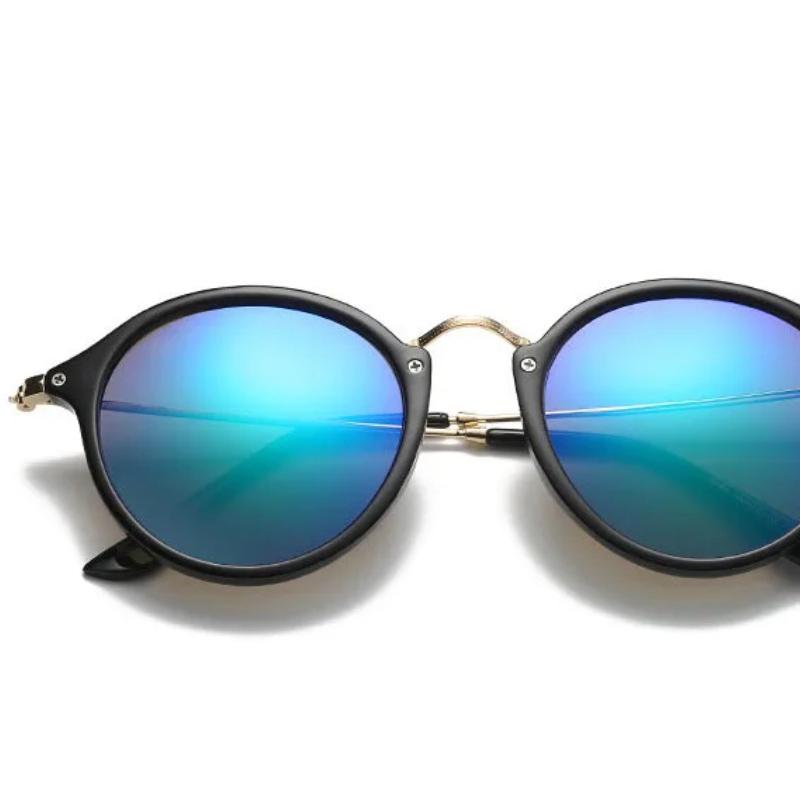 Nowe okrągłe okulary przeciwsłoneczne damskie Trend w stylu retro przezroczysta osobowość damskie markowe designerskie okulary przeciwsłoneczne UV400