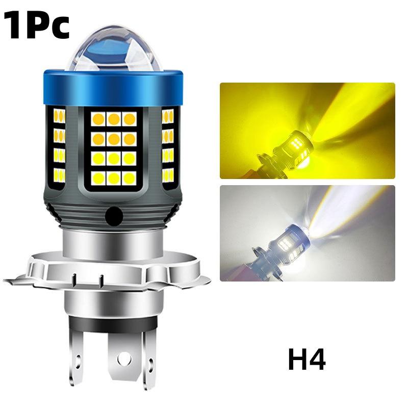 1/2Pcs 120W H4 LED Light For Motorcycle 360° Super Bright Mini Driving Light H4 H6 T19 P15D Headlight