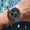 Luminous Waterproof Ultra-Thin Men's Quartz Watch with Double Calendar