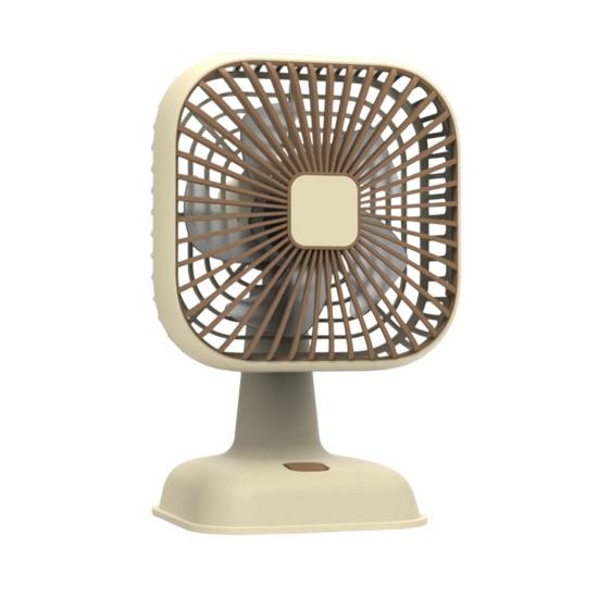 Wentylator biurkowy Cichy Silnik o niskim poziomie hałasu Wielobiegowy Regulowany Wiatr Regulowana głowica pod kątem 39 stopni Kwadratowy wentylator z lampką nocną