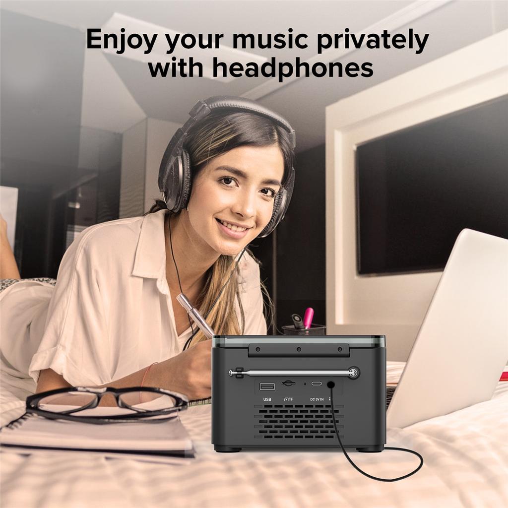 Portable Cd Player With Speakers And Bluetooth Small Rechargeable CD With USB Mp3 And FM Radio