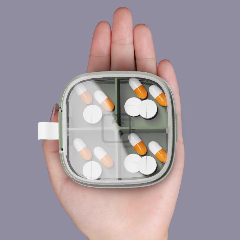 7-Day Portable Pill Organizer: Large Capacity, Morning-Noon-Evening Compartments, Compact Weekly Dispenser