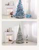 Luminous 1.8m Flocked Snow-Falling Retractable Christmas Tree for Home or Mall Decoration