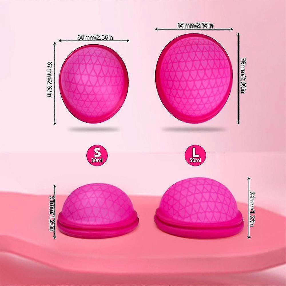 Feminine Set Of 2 Menstrual Cup-ecoblossom Reusable Menstrual Dis - Soft Period Disc