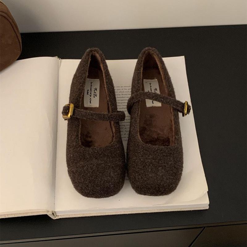 Fashion Comemore Women Fur Mary Jane Shoes Fashion Shallow Soft Sole Shoes 2025 Spring Autumn Ladies Comfort Outdoor Lazy Flats Loafers