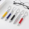 Mini Multifunction Ballpoint Pen Stylus 6 In 1 Metal Screwdriver Touch Screen Tool Pen Small Scale Keychain Pens Gift Accessory