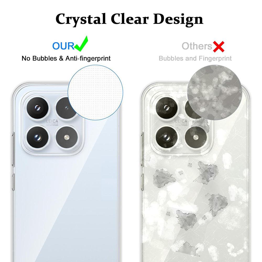 Ultra dünne Kristall Silikon Hülle für Xiaomi 17 15 15T 15S 14 14T T T Pro Lite Ultra X Klare Abdeckung Xiaomi17ProMax