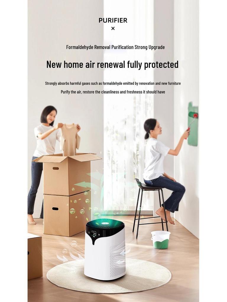 Deformaldehyde Odor Removing Air Purifier: Eliminates Smoke, Sterilizes, and Provides Negative Ion Purification for Bedrooms
