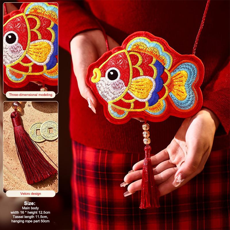 2026 Red Envelopes Chinese  Year Decorations Party Favors Gifts Bags Money Packaging Bags Spring Festival Red Pockets