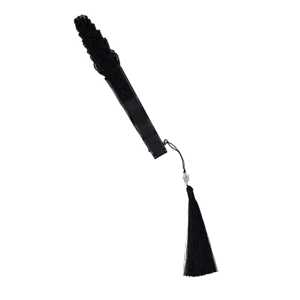 Elegant Lace Flower Hand Fan with Foldable Design Perfect for Daily Use Festivals Parties and Dance Performances
