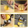 Stainless Steel Manual Citrus Fruit Press , Compact Handheld Citrus Juicer for Oranges, Lemons, Limes , Durable Kitchen Tool for Fresh Juice,