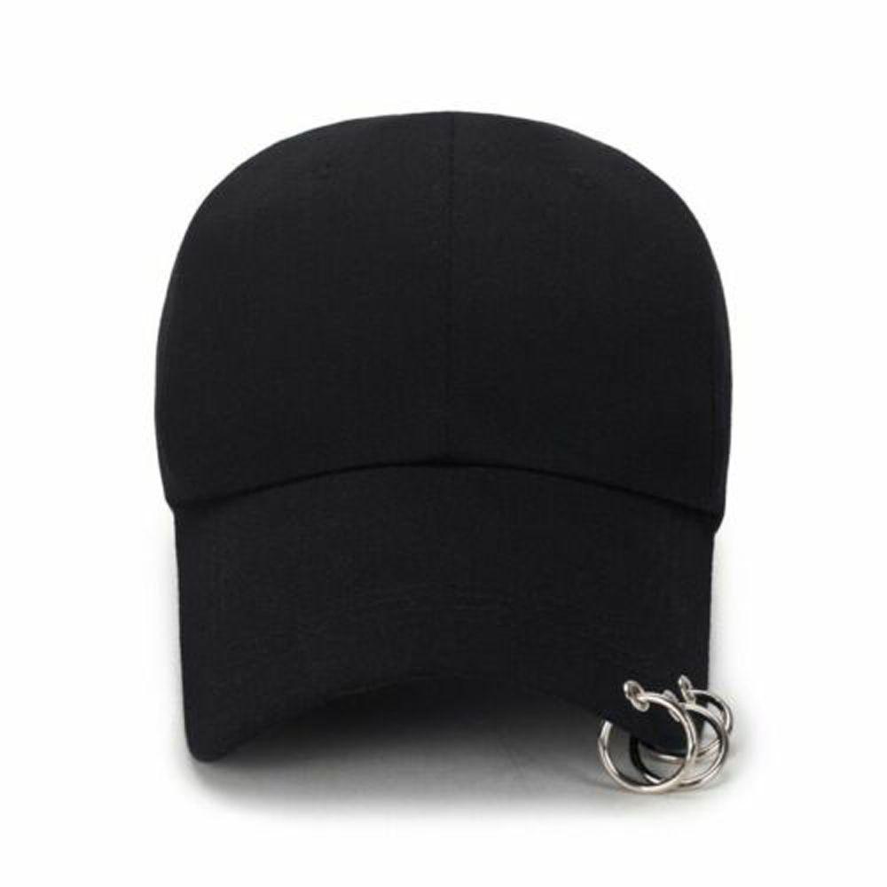 High Quality Outdoor Sports Dance Cap Hip Hop Show Cap Sun Cap Snapback Hat With Rings Baseball Hat