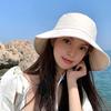 Bucket Hat with Hand-Knotted Bow Decoration Flat Dome Wide Brim Women Fisherman Hat Summer Outdoor Sun Protection Hat