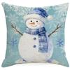 Christmas Embroidered Circle Yarn Pillow Sofa Pillow Cushion Decorative Pillow Cover Without Core