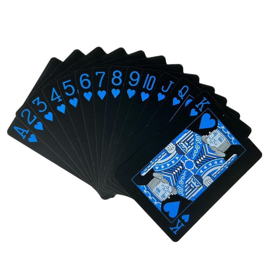 New Black Foil Plated Poker Cards Set, Waterproof Playing Cards, Limited Edition Magic Trick Cards, Luxury Collector'S Gift Idea