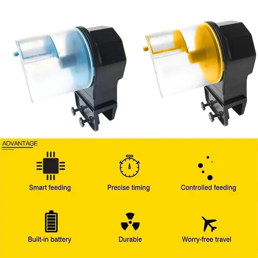 Automatic Fish Tank Feeder Intelligent Timing Auto Feeder Electric Auto Food Dispenser Large Capacity Fish Aquarium Feeder