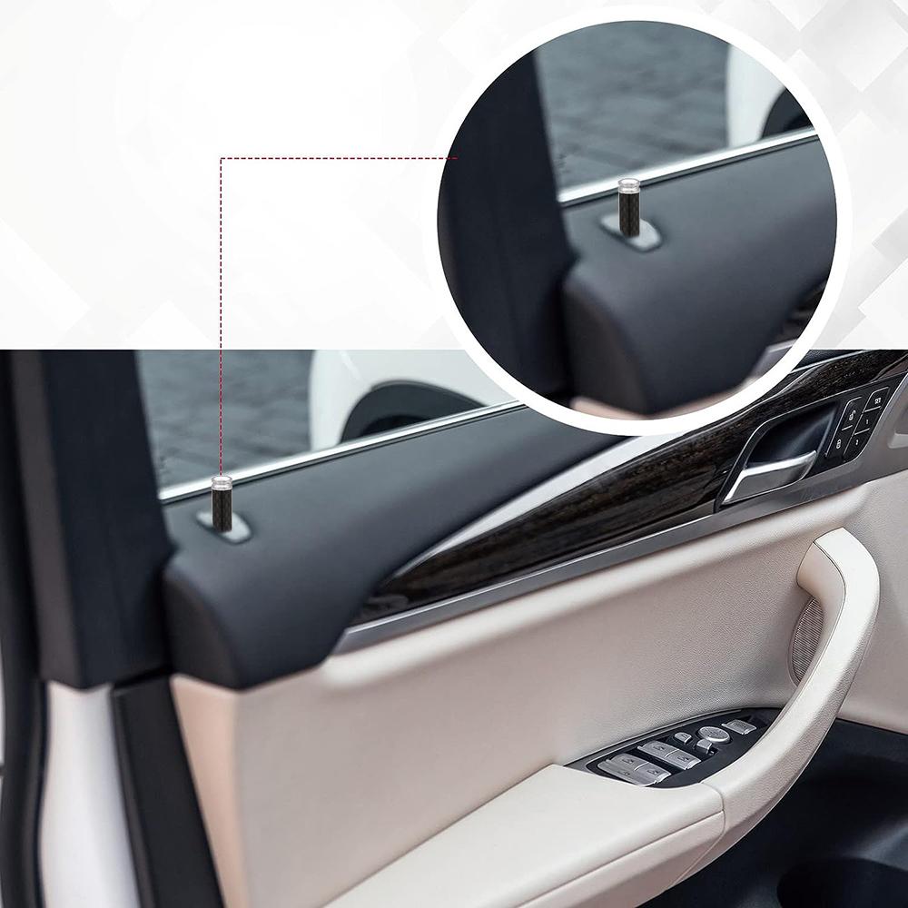 Auto Interior Door Lock Knob Pull Pins Rod Cover Inner Door Lock Universal Fits 5.5mm Hole 4pcs