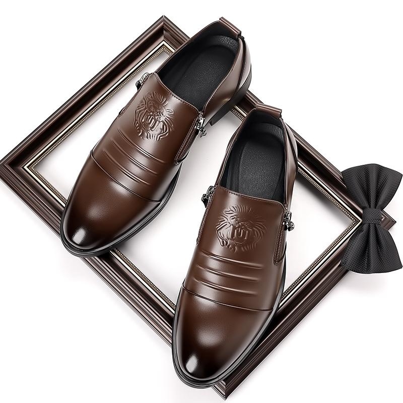 Fashion Leather Shoes For Man Genuine Leather Casual Shoes Fashion Business Oxford Shoes High Quality Designer Work Shoes