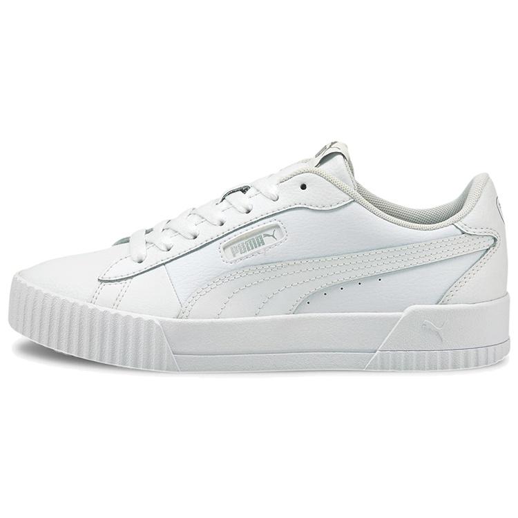 (WMNS) PUMA Carina Crew White Silver Women s 374903-02 EU 35.5