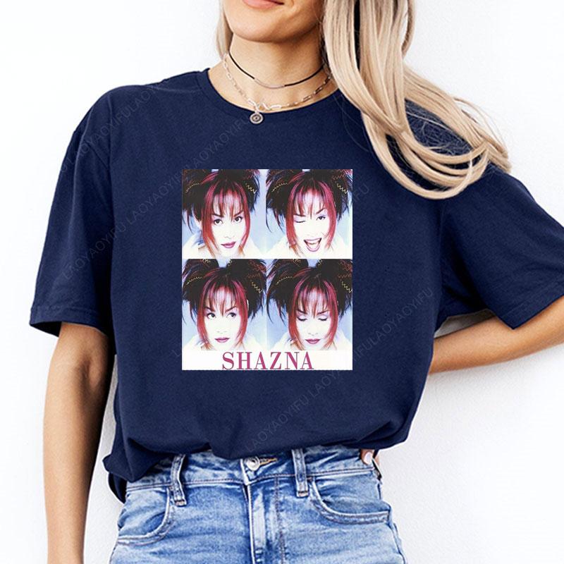 Japanese Famous Band Vintage Style Camisetas Shazna Tshirt Informal Hot Sale Round Collar Harajuku Crewneck Graphic T Shirts S