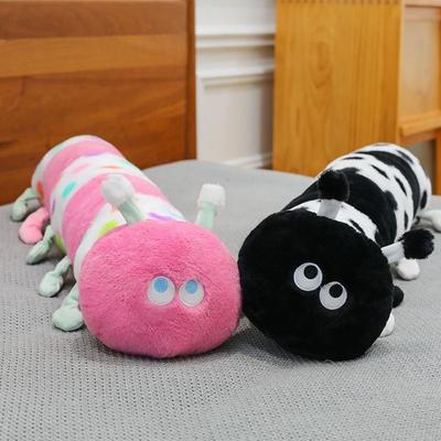 85cm Dotted Plush Caterpillar Plush Toy - Sleeping Large-sized Throw Pillow - Creative Soft Insect Doll - Sofa Cushion