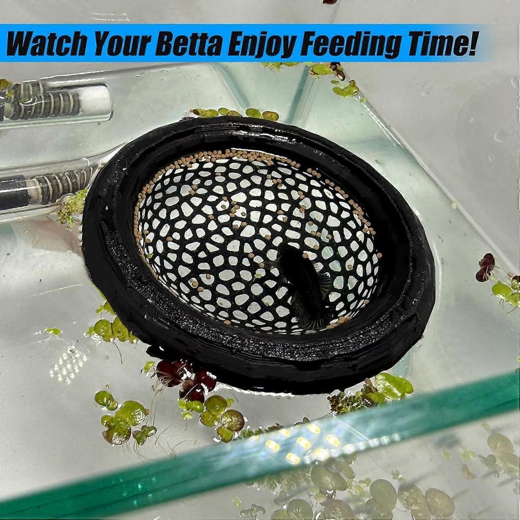 Aquarium Floating Betta Fish Skins, Betta or Shrimp Feeder, Cave and Hammock, Small Fish Feeding Rings, Aquarium Hiding Feeding Decorative Accessories