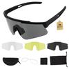 ToopMount Tactical Shooting Easy Lens UV400 Airsoft Perfect for and Everyday Use Goggles, Anti-Fog Glasses, Sunglasses, Myopia-Friendly, 3-Lens Set,
