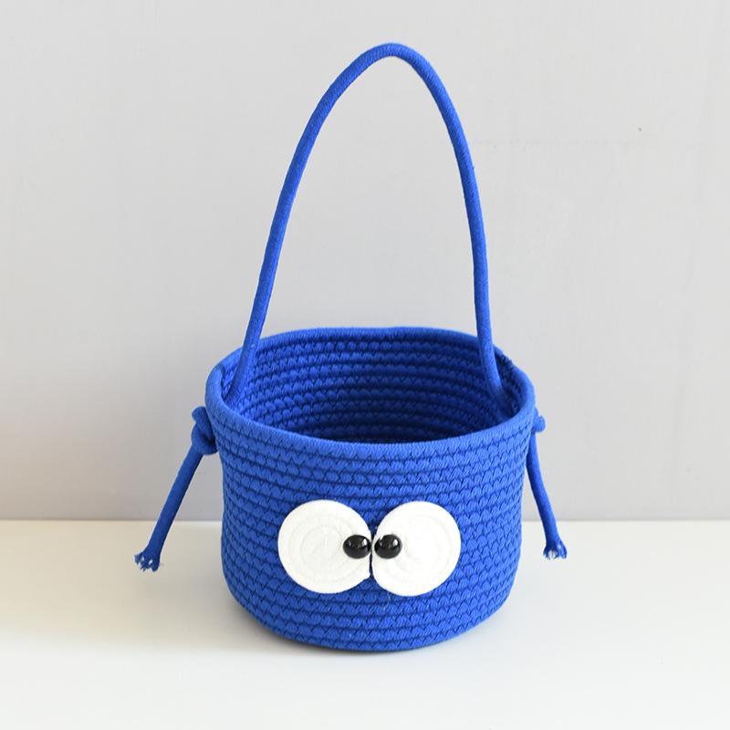 

Милая трикотажная хлопковая сумка с большими глазами и настольный органайзер Weight 355g