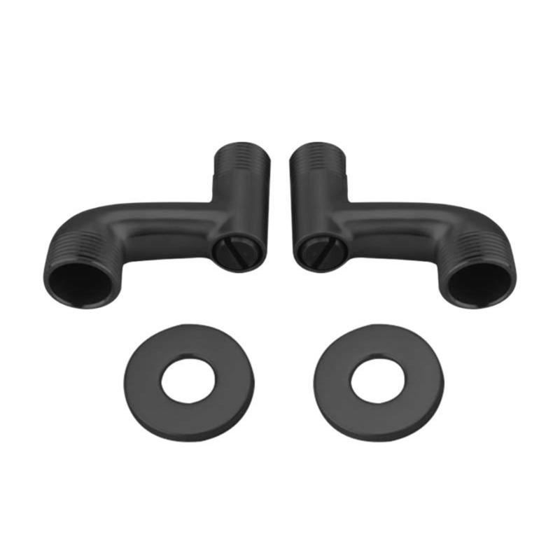 

Shower Faucet Curved Foot Angle Valves Fittings Shower Pipe Bend Connector Bathroom Elbow Reducing Angled Joint чорний