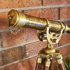 Vintage Style Telescope Tripod Stand Antique Brass